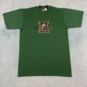 VINTAGE Disney Mickey Mouse California Plaid Shirt Adult Medium Embroidered 90s